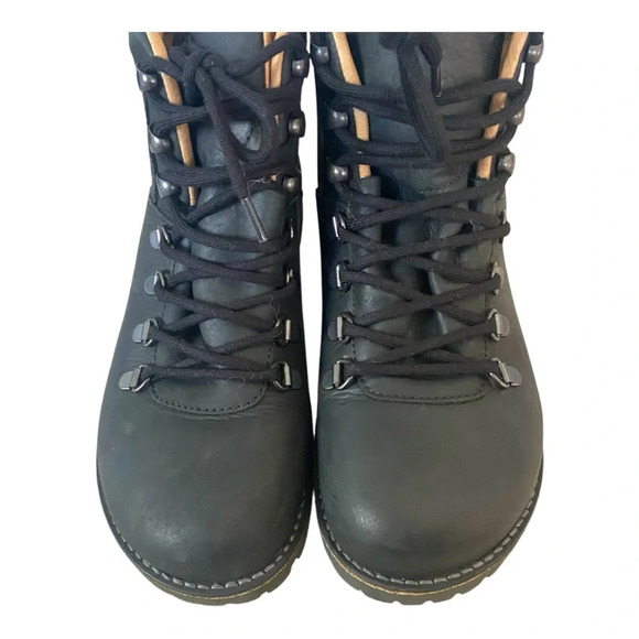 Birkenstock Jackson Boots Black Suede Lace Up Leather Sz 38 - Picture 3 of 10